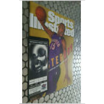 TORONTO RAPTORS IST COVER CARTER SPORTS ILLUSTRATED AND 1ST GAME TICKET STUB ! 