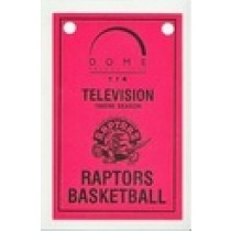 1995 TORONTO RAPTORS, FIRST SEASON, TELEVISION CREW NUMBERED ENCASED SEASON PASS