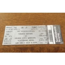2019 NBA Finals Game 2 Ticket Stub Raptors Warriors Mint Box Office